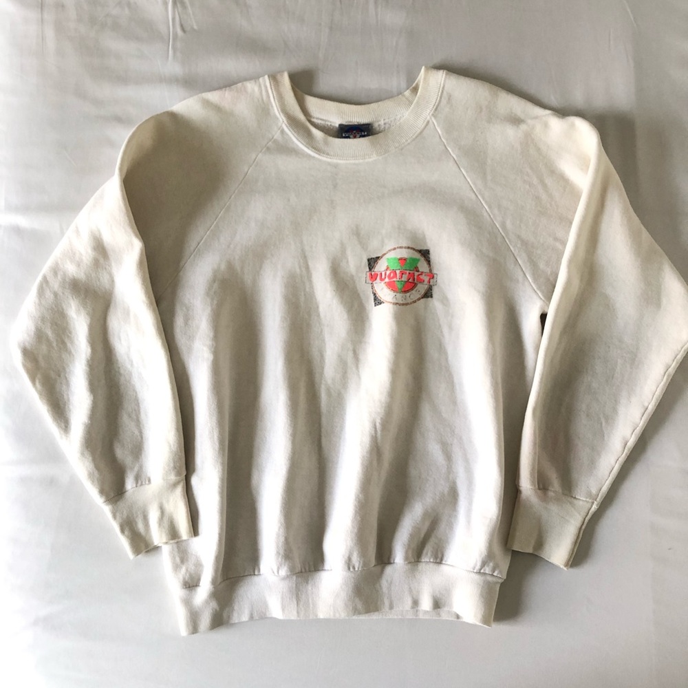 Rare Vintage Vuarnet Cream Crewneck Sweatshirt